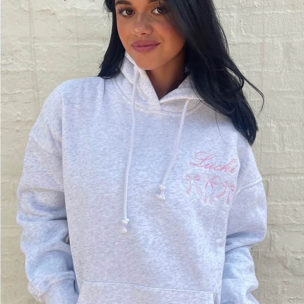 Lucki Clover Pink Bow Hoodie